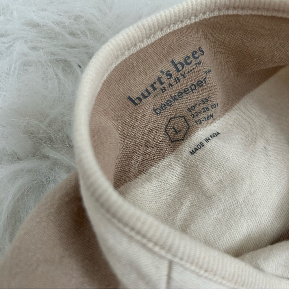 Burt’s Bees Baby Beekeeper Wearable Blankets — 2‑Pack, L + XL, neutral stripes - Picture 4 of 6